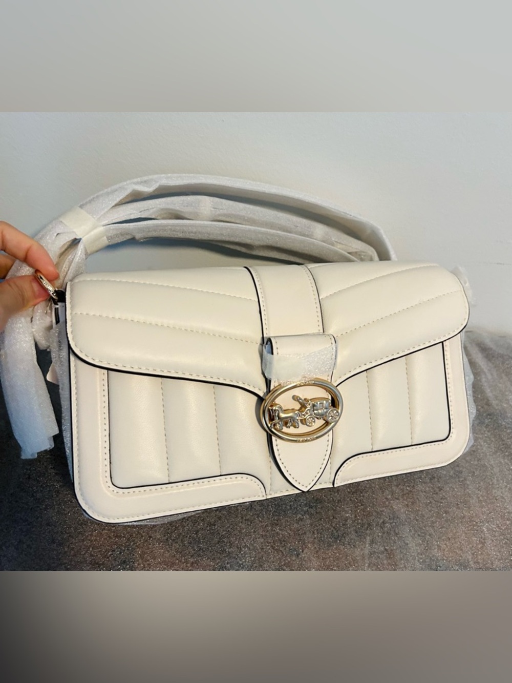 Coach Georgie Shoulder Bag With Puffy Quilting